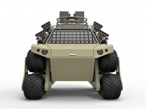 Concept truck for zombie apocalypses 3D Модель