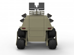 Concept truck for zombie apocalypses 3D Модель