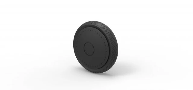 Car wheel 3 3D Print Model .c4d .max .obj .3ds .fbx .stl .blend 