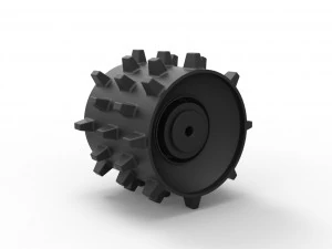 Compactor wheel 3D Print Model