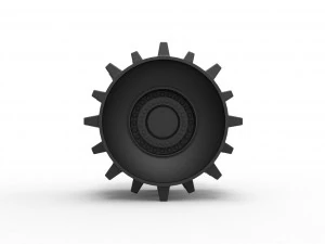 Compactor wheel 3D Print Model