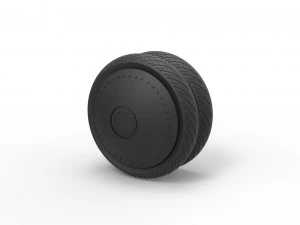 Double wheel 1 3D Print Model