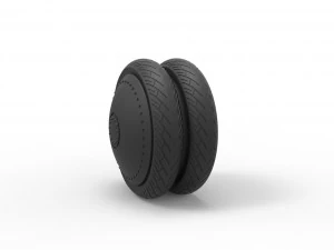 Double wheel 1 3D Print Model