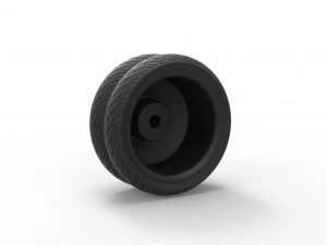 Double wheel 1 3D Print Model