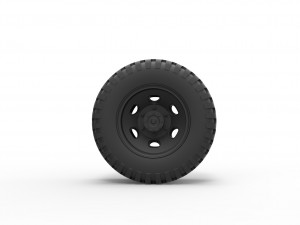 Double wheel from old truck 3D Baskı Modeli
