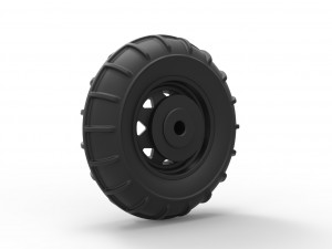Front wheel from dirt dragster 3Dプリントモデル