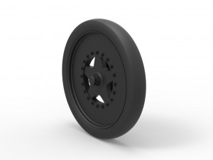 Front wheel from dragster 3Dプリントモデル