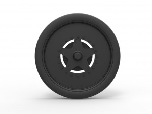 Front wheel from dragster 3Dプリントモデル