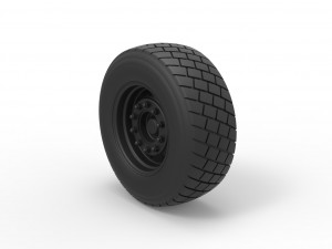 Front wheel from truck Modèles 3D en vedette