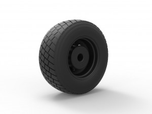 Front wheel from truck Modèles 3D en vedette