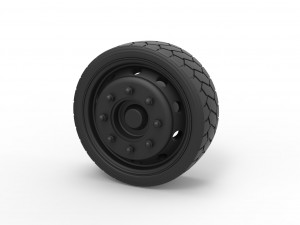 Low profile wheel 3D Print Model
