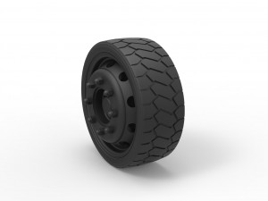 Low profile wheel 3D Print Model