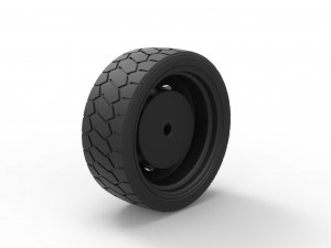 Low profile wheel 3D Print Model