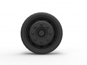 Low profile wheel 3D Print Model
