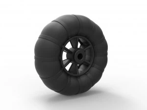 Low-pressure wheel 3D Print Model