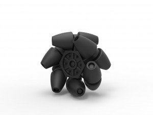 Mecanum wheel 3D-Druckmodell