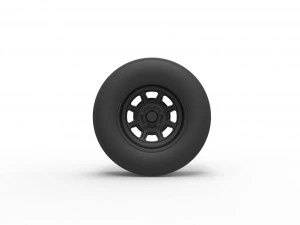 Nascar wheel 3D Print Model