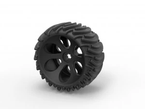 Offroad-Rad 1 3D Druckmodell