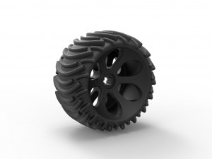 Offroad wheel 1 3D Print Model