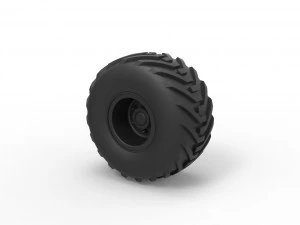 Offroad-Rad 6 3D Druckmodell