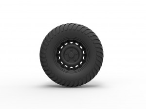 Offroad wheel 8 3D-Druckmodell