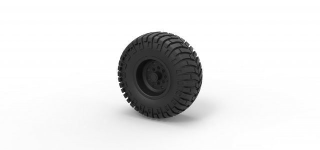 Offroad wheel 10 Modelo de impresión 3D .c4d .max .obj .3ds .fbx .stl .blend 