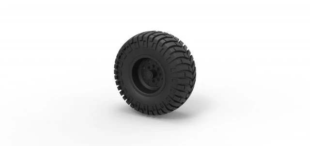 Offroad wheel 10 3D Print Model .c4d .max .obj .3ds .fbx .stl .blend