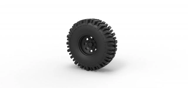 Offroad wheel 11 3D Print Model .c4d .max .obj .3ds .fbx .stl .blend