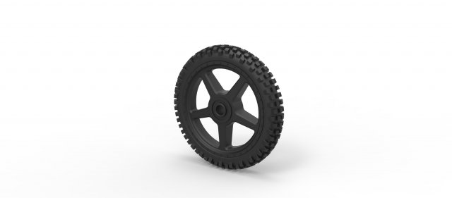 Offroad wheel 12 3D Print Model .c4d .max .obj .3ds .fbx .stl .blend 