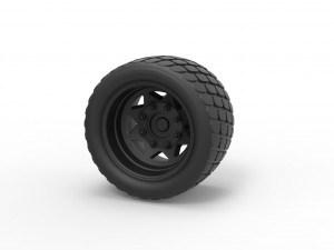 Offroad wheel 14 3Dプリントモデル