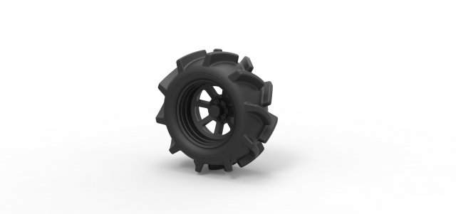 Offroad wheel 15 3D Print Model .c4d .max .obj .3ds .fbx .stl .blend