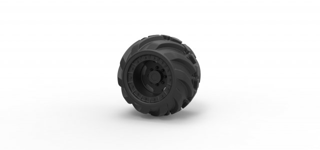 Offroad wheel 16 Model do druku 3D .c4d .max .obj .3ds .fbx .stl .blend