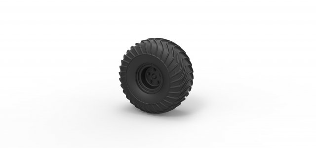 Offroad wheel 17 3D 打印模型 .c4d .max .obj .3ds .fbx .stl .blend 