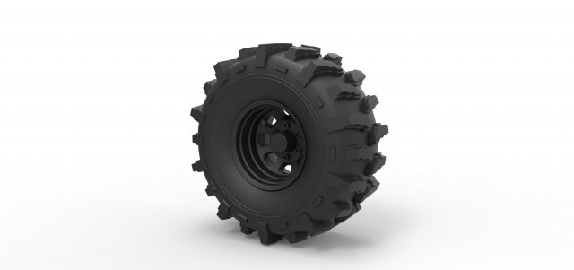 Offroad wheel 19 3D Принт Модель .c4d .max .obj .3ds .fbx .stl .blend