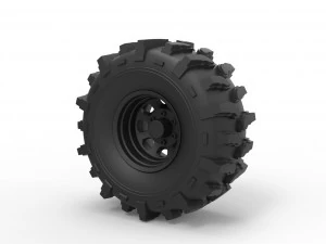 越野轮19 3D 打印模型