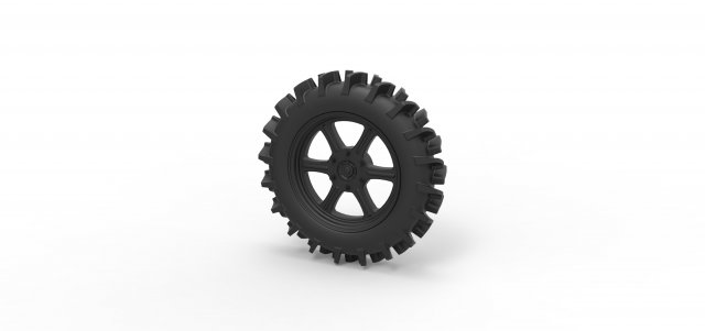 Offroad wheel 20 3D Print Model .c4d .max .obj .3ds .fbx .stl .blend