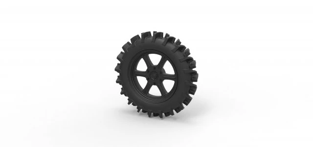 Offroad-Rad 20 3D Druckmodell .c4d .max .obj .3ds .fbx .stl .blend 