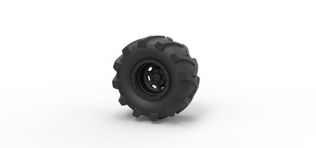 Offroad wheel 21 Modello di stampa 3D .c4d .max .obj .3ds .fbx .stl .blend