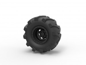 Offroad wheel 21 3D Print Model