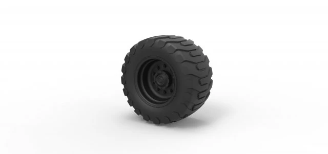 Offroad wheel 23 3D Print Model .c4d .max .obj .3ds .fbx .stl .blend 