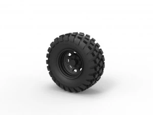 Offroad wheel 25 3D Print Model