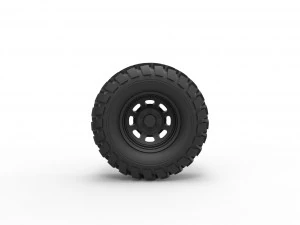 Offroad wheel 25 3D Print Model