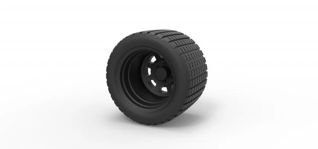 Offroad wheel 26 3D Print Model .c4d .max .obj .3ds .fbx .stl .blend 