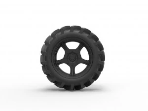 Offroad wheel 27 3D Print Model