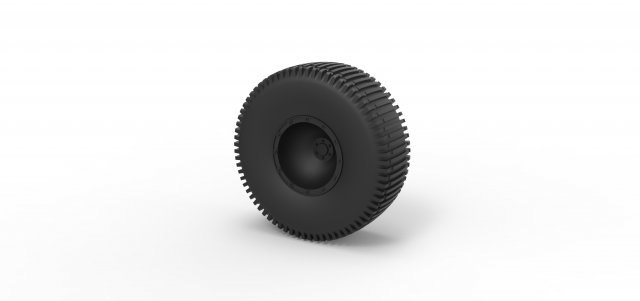 Offroad wheel 28 3Dプリントモデル .c4d .max .obj .3ds .fbx .stl .blend 