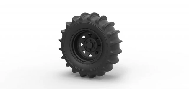 Rear wheel for dune buggy 3D Print Model .c4d .max .obj .3ds .fbx .stl .blend 
