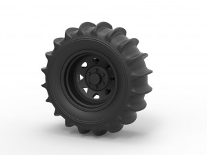Rear wheel for dune buggy 3D 프린트 모델