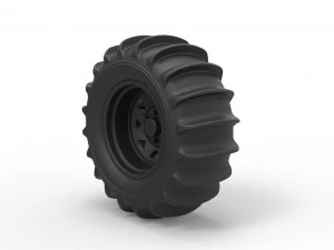 Rear wheel for dune buggy 3D Print Model