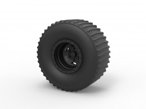 Rear wheel from dirt dragster 3Dプリントモデル