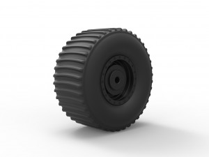Rear wheel from dirt dragster 3Dプリントモデル